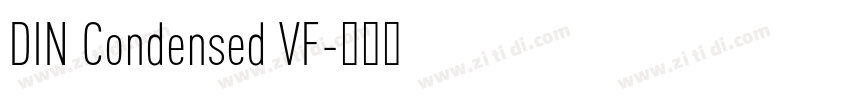DIN Condensed VF字体转换